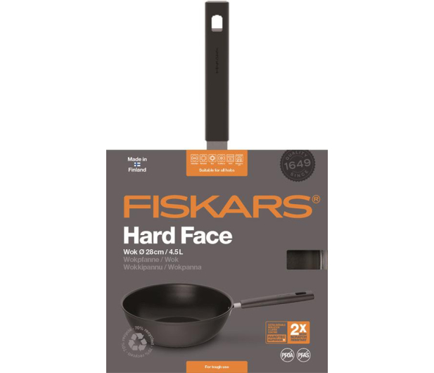 FISKARS Wok 28 cm HARD FACE (1052233) - 1379463 - zdjęcie 2